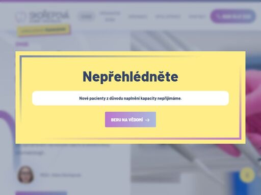 moderní zubní ordinace ve žďáře nad sázavou se zaměřením na konzervační a estetickou stomatologii.