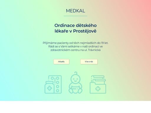 ordinace dětského lékaře ve zdravotnickém centru na ulici trávnická v prostějově