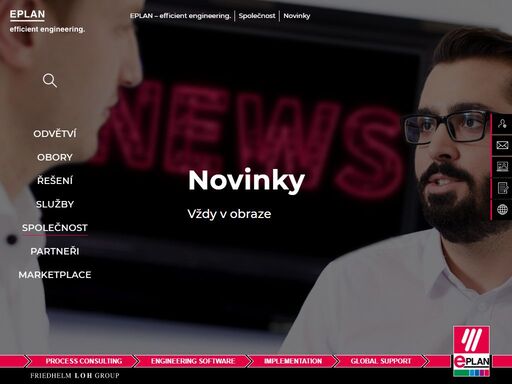eplan poskytuje software a služby pro oblasti elektrotechniky, automatizace a mechatroniky. společnost zaujímá jednu z vedoucích pozic na celém světě ve vývoji softwarových řešení?
