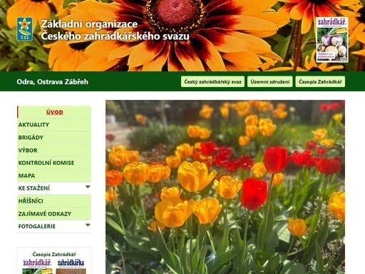 základní organizace zahrádkářů odra, ostrava zábřeh, český zahrádkářský svaz, čzs
