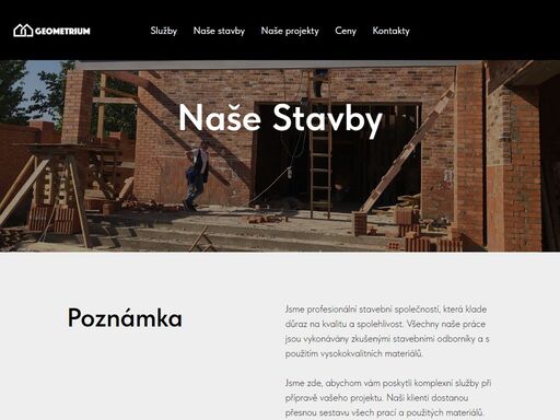 projektování a stavebnictví