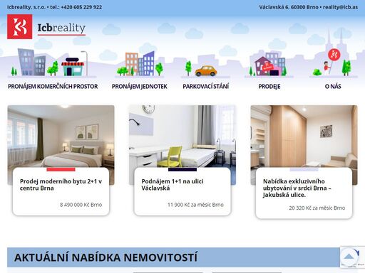 pronájem komerčních prostor a jednotek v centru brna poblíž mendlova náměstí.