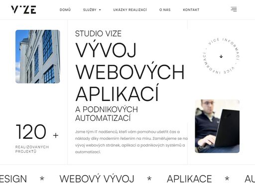 studio vize v plzni - profesionální tvorba webových stránek, vývoj webových aplikací, podniková automatizace s využitím ai, marketing, grafický design, ux/ui a seo optimalizace.