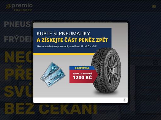 pneuservis a autoservis premio frýdek - místek. výměna pneu, přezutí, geometrie, výměna oleje a kapalin, servis brzd. prodej pneumatik a disků