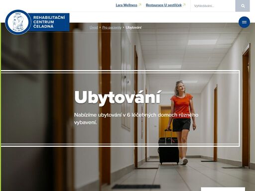 vyberte si ubytování v jednom z našich 6 léčebných domů podle zdravotního stavu nebo preferencí, jako je balkón či vlastní sociální zařízení.