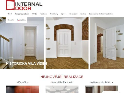 zabýváme se výrobou interiérových dveří na míru. design našich produktů je tvořen precizností a dokonalostí v každém detailu.