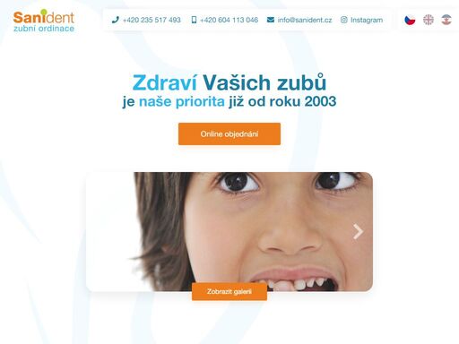 soukromá zubní klinika poskytuje komplexní stomatologické služby, šetrné bezbolestné ošetření, krátké objednací lhůty. komplexní péče, zubní implantáty, protetika, dentální hygienistka, panoramatický rentgen, bělení zubů. přijímáme nové pacienty.