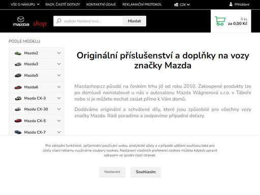 zabýváme se prodejem originálního příslušenství pro vozy mazda. prodej autodoplňků a jejich montáž. 