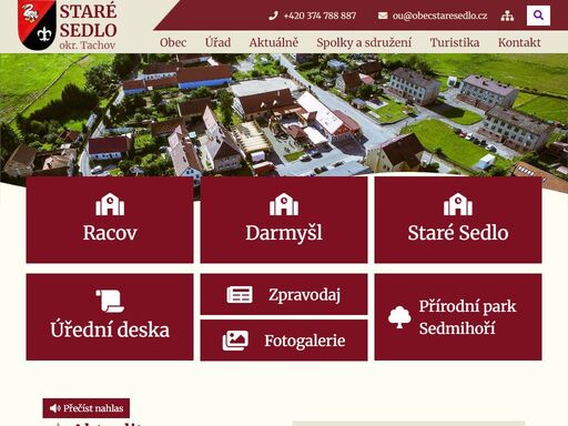 oficiální stránky obce staré sedlo