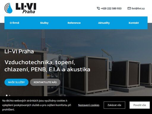 poskytujeme široký rozsah služeb, počínaje úvodní studií, projekty formou komplexních dodávek, montáží a následného servisu.