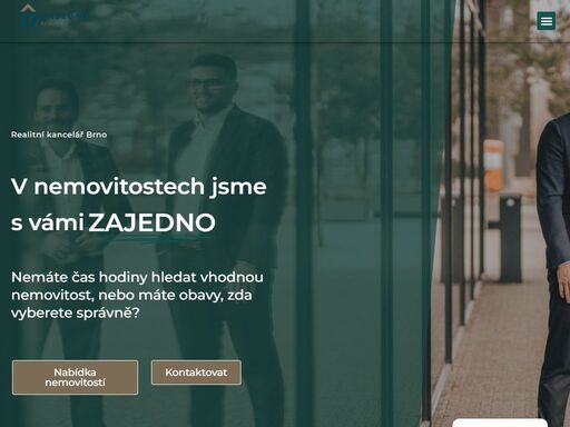 realitní kancelář brno v nemovitostech jsme s vámi zajedno nemáte čas hodiny hledat vhodnou nemovitost, nebo máte obavy, zda vyberete správně? nabídka nemovitostí kontaktovat chci prodat prodáme vaši nemovitost za nejlepší možnou cenu na trhu. více chci koupit najdeme vám nemovitost, která bude odpovídat přesně vašim požadavkům. více chci pronajmout najdeme pro vás spolehlivé nájemníky,