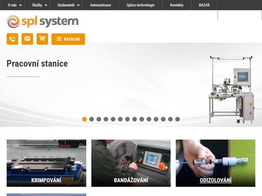 průmyslová automatizace, technologie nejen pro zpracování kabelů. 