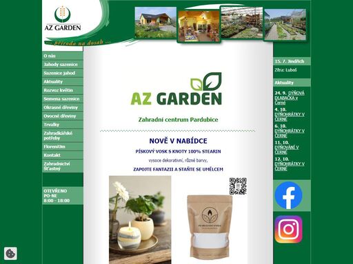 zahradnictví az garden nabízí vše pro zhradu.