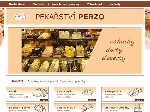 naše pekařství nabízí denně čerstvé pečivo různých druhů, chleby, rohlíky, veky, celozrnné pečivo. také nabízíme zákusky, dorty, dezerty.