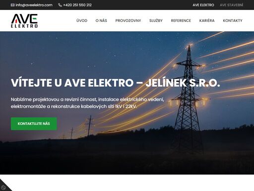 zajistíme kompletní silnoproudé instalace, elektromontáže, výstavbu a rekonstrukci kabelových sítí, zemní a výškové práce a mnoho dalšího..