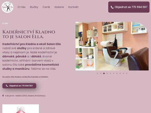 kadeřnictví pro kladno a okolí salon ella nabízí své služby pro krásné a zdravé vlasy a nejenom je. naše kadeřnictví je dámské, pánské a i dětské. kromě kadeřnictví, střihání i barvení vlasů v salonu ella provádíme kosmetické služby.