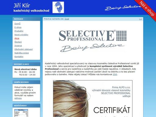 velkoobchodní prodej italské vlasové kosmetiky značky selective professional, mood cosmetic, kadeřnických doplňků a vybavení.