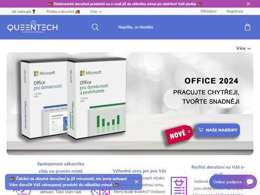 on-line prodej počítačových operačních systémů a kancelářských aplikací. nabízíme k prodeji operační systémy windows, kancelářské aplikace office. veškeré produkty jsou dodány elektronicky během několika minut na vaši e-mailovou adresu včetně návodu k instalaci, stažení a návodu k aktivaci. doručení je do několika…