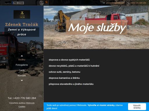 doprava a dovoz sypkých materiálů