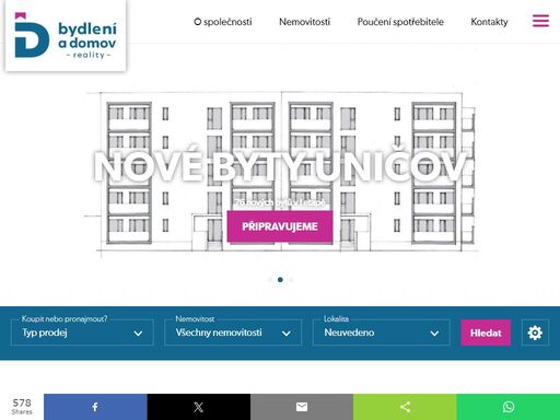 každý den stovky nových nemovitostí, reality. nemovitosti na prodej či pronájem v každém místě. přehledný katalog realit.