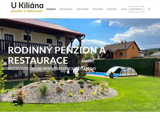 penzion a restaurace „u kiliána“ na okraji tepelské a žihelské pahorkatiny nabízí levné ubytování a českou kuchyni.