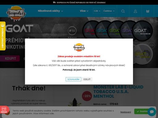objevte široký výběr nikotinových sáčků, e-cigaret a konopných produktů. rychlá expedice objednávek, bleskové doručení a výhodné ceny – nicopods.cz.