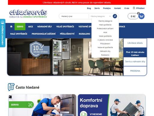 chladservis nabízí prodej od ledniček přes pračky až po sporáky, za příznivé ceny. to vše s vlastním servisem v brně.