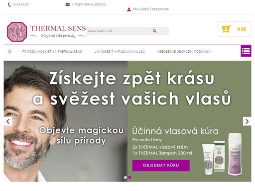 přírodní kosmetika thermal sens. výrobky pro muže a ženy proti vypadávání vlasů
léčivá síla termálních pramenů je objevem dávných časů. už římané využívali na terapii příznivé účinky horkých léčivých pramenů. firma thermal® využila tuto prastarou filosofii léčby a účinně spojila léčivou sílu termálních pramenů s…