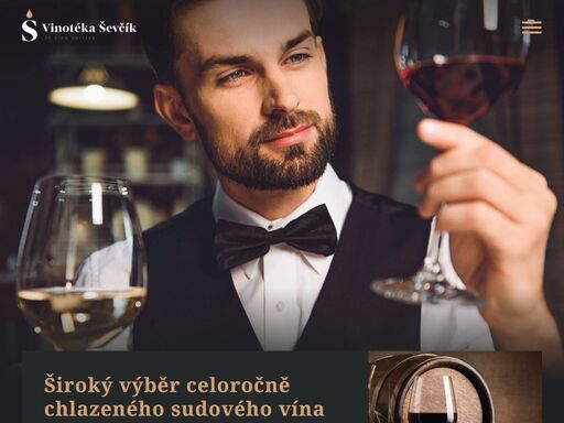 vinotéka ševčík. široký výběr celoročně chlazeného sudového vína.