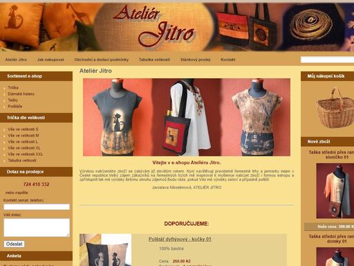 atelier jitro - jaroslava nikodémová - batikovaná trička, mikiny, haleny, tašky. každý kus je originál. naše výrobky jsou nejen kvalitní, ale i krásné. 
