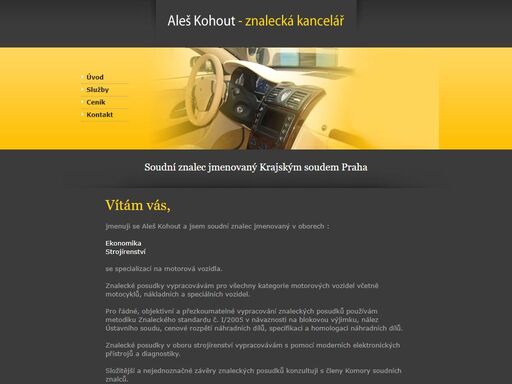 aleš kohout - znalecká činnost, ceny a odhady motorových vozidel, autoopravárenství.