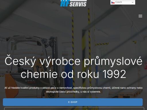 český výrobce nabízející kvalitní produkty v oblasti péče o nemovitost, průmyslovou chemii, účinné nano ochrany i ekologické čistící prostředky.