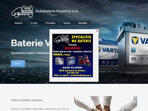 autobaterie kopečný kompletní servis pro vaše vozidlo. baterie, náhradní díly, autoservis, pneuservis. zpětný odběr autobaterií a pneumatik.
