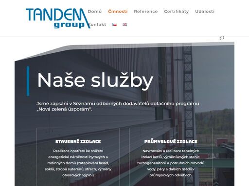 hledáte firmu na zateplení a regeneraci domů, tepelnou izolaci a stavební práce do medicínských zařízení? jsme tandem group, stavební firma s tradicí.