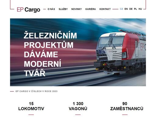 jsme specialisté na mezinárodní a vnitrozemskou železniční dopravu.