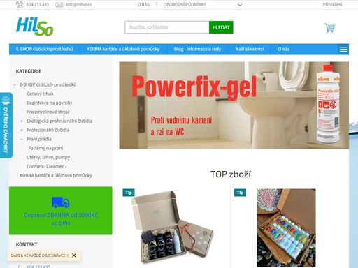 hilso je dovozce a distributor, velkoobchod a maloobchod, e-shop profesionálních čisticích a ekologických prostředků kiehl a stockmeier na koupelny, kuchyně, podlahy, okna, přípravky na mytí nádobí a praní textilu. online nabídka od přímého dovozce produktů kiehl (kiehl-group). profesionální a ekologické čisticí…
