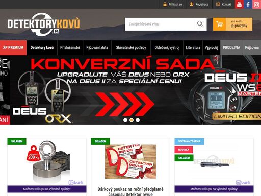 v naší nabídce naleznete kompletní sortiment detektorů kovů, jak pro začínají hledače, pokročilé tak i pro profesionály. k vybraným modelů je akční slevová nabídka doplněna příslušenstvím. detektory nás baví!