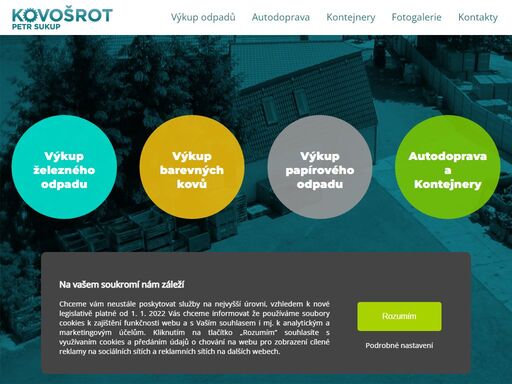 výkup železného odpadu zlín, otrokovice - kovošrot sukup napajedla