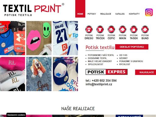 specializujeme se na potisk textilu. tiskneme na dresy, soupravy, mikiny, tepláky, bundy, trička, čepice a další. potiskneme plachty ringů a plachty pro klece mma.