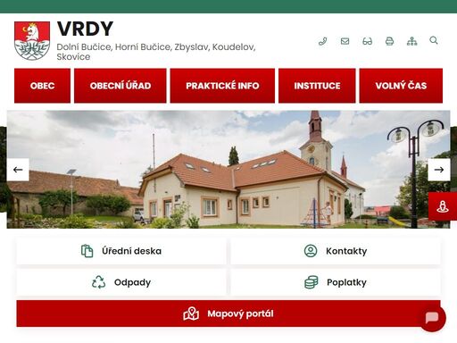 oficiální stránky obce vrdy