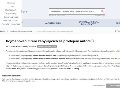 firemní web