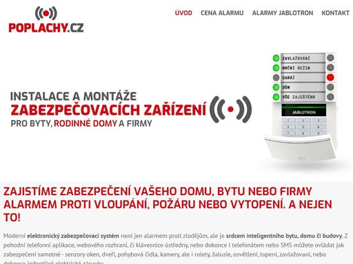 instalace a montáže alarmů, zabezpečovacích zařízení, kamerových systémů pro byty, rodinné domy i firmy v olomouci i celé čr.