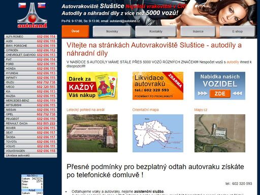 vítejte na stránkách autovrakoviště sluštice - autodíly a náhradní díly

v