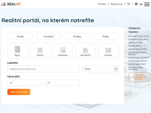 najděte svůj vysněný domov! nejlepší nabídky realit, odhad ceny zdarma a užitečné realitní tipy na jednom místě - na realhitu!
