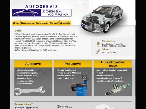 opravy a servis motorových vozidel