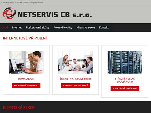 poskytovatel internetového připojení a voip volání.