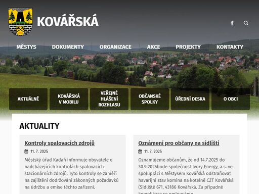 městys kovářská
