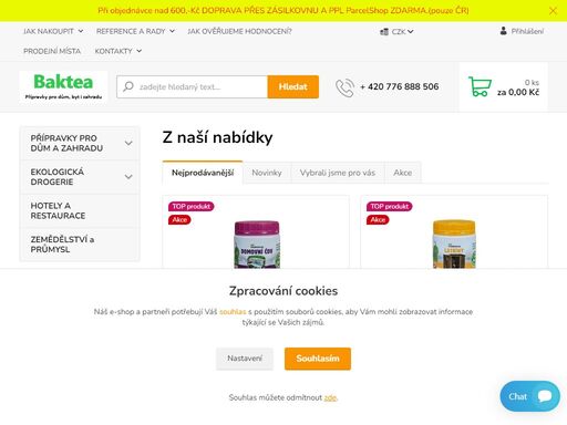 internetový prodej bio přípravků pro dům, byt i zahradu