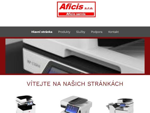 aficis, s.r.o. - internetová prezentace 
                                             (o firmě, zboží, sortiment nashuatec, ...)
