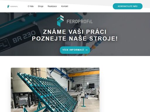 výroba strojů na opracování plochého skla a to konkrétně pásová bruska, diamantová vrtačka, manipulační stůl, řezací stůl a zakladače.